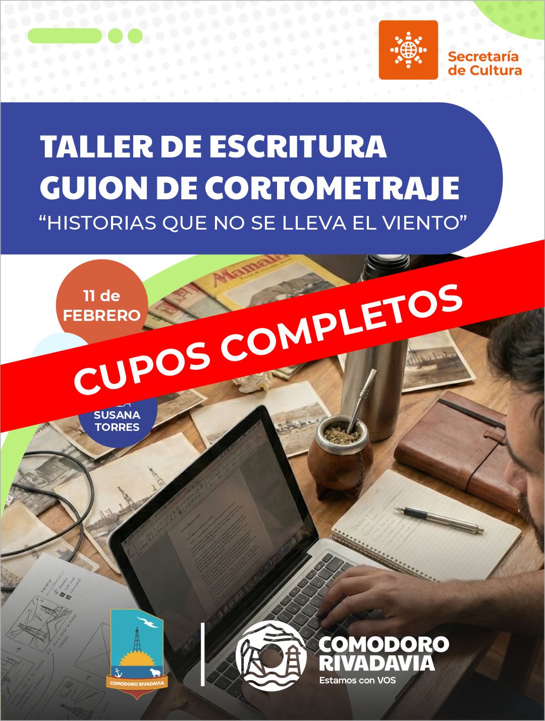 "Taller de Escritura de Guion de Cortometraje "Historias que no se lleva el viento"