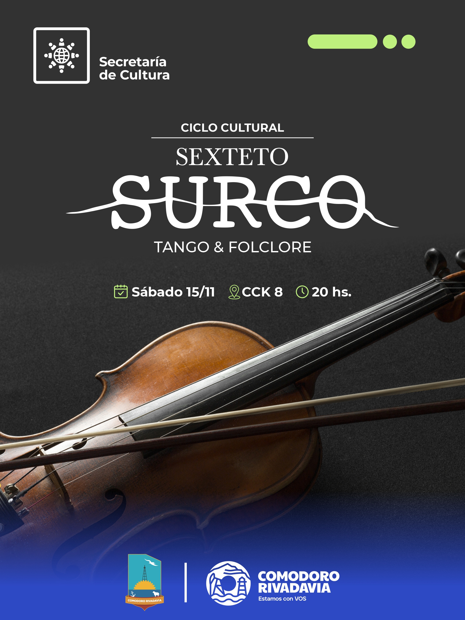 Llega el Sexteto Surco al CCK8