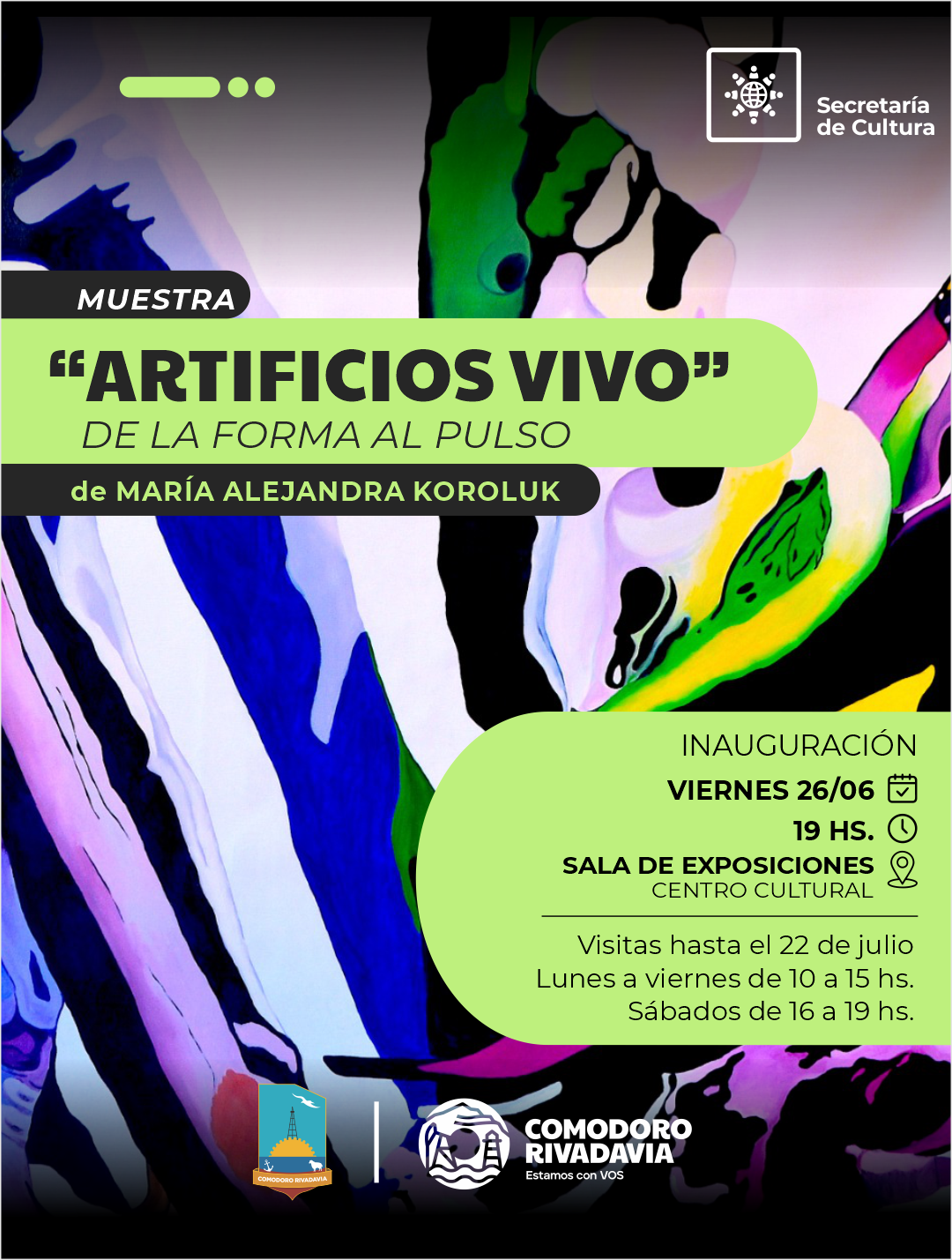 Muestra "Artificios Vivo: de la forma al pulso"