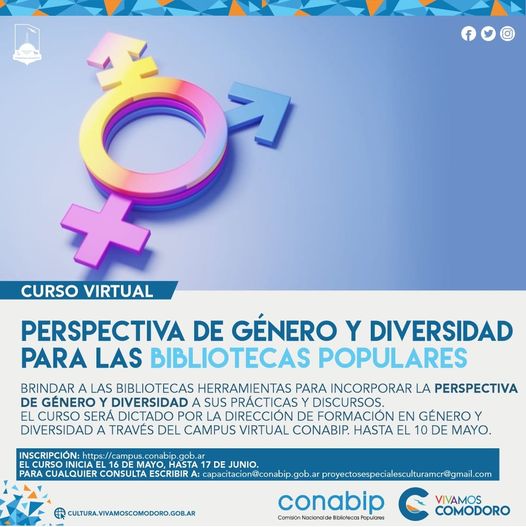 /CERRADA/ Curso virtual Perspectiva de Género y Diversidad para Bibliotecas Populares de la CONABIP