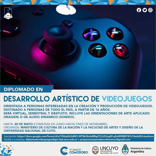 /CERRADA/ Convocatoria Diplomado en Desarrollo Artístico de Videojuegos
