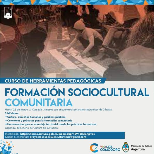 /CERRADA/ Curso de Herramientas Pedagógicas para la Formación Sociocultural Comunitaria