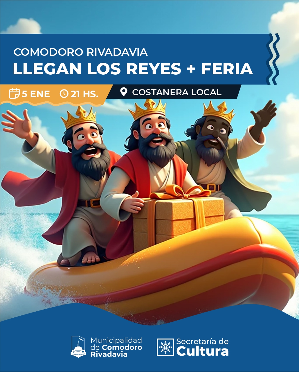 ¡Llegan los Reyes Magos en Lancha!