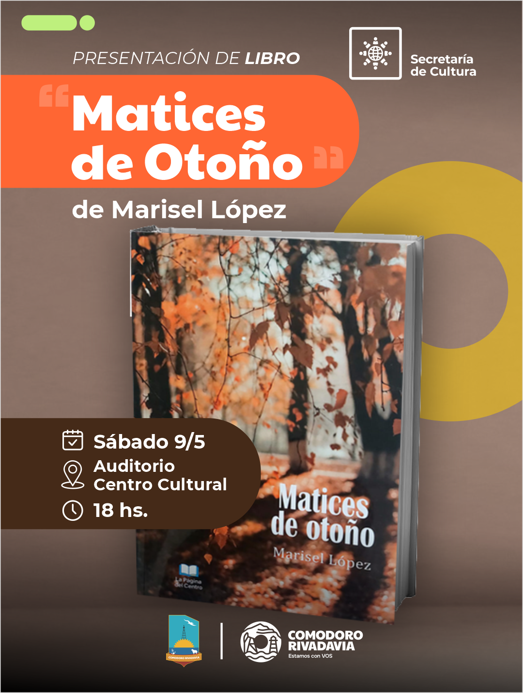 Presentación del libro: "Matices de Otoño" de Marisel López