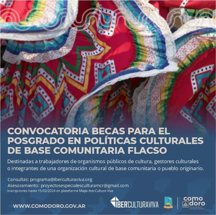 /CERRADA/Convocatoria Becas para el Posgrado en Políticas Culturales de Base Comunitaria FLACSO-IberCultura Viva 2024