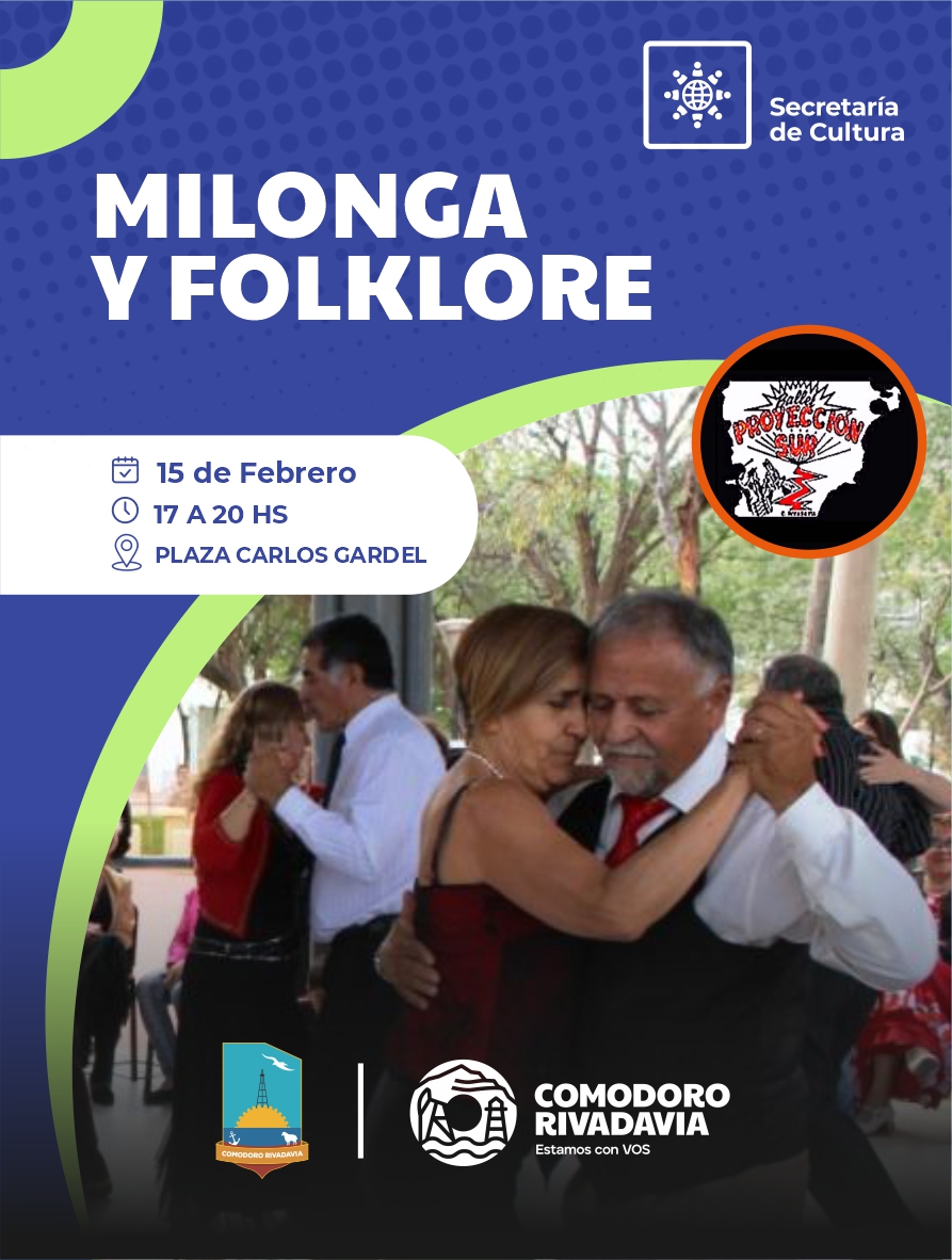 Domingo de Milonga y Folklore en la Plaza Carlos Gardel