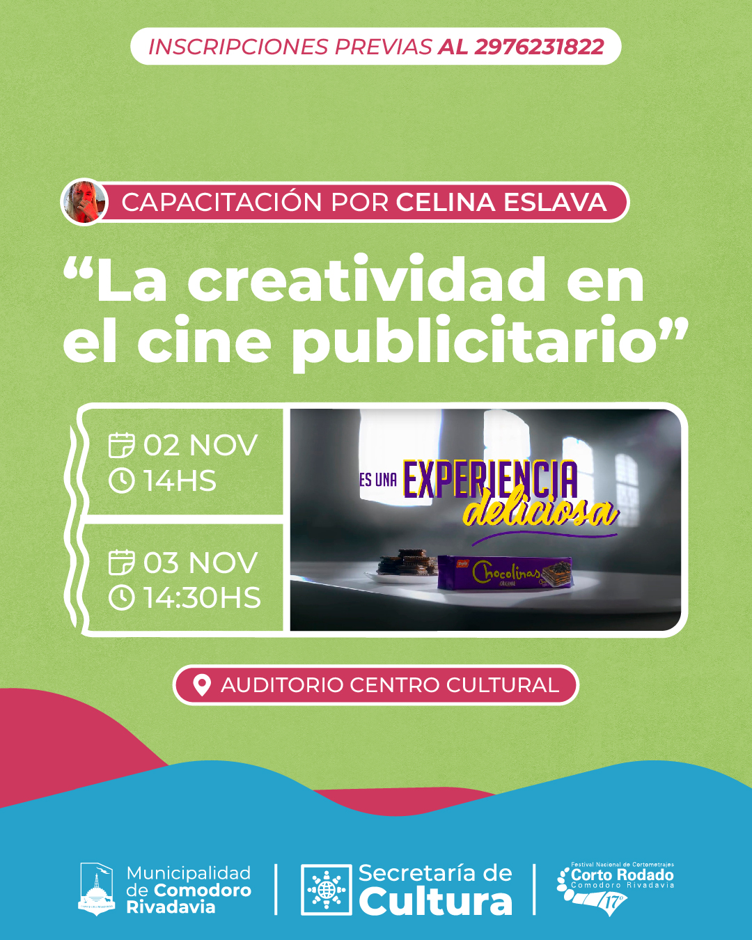 Capacitación “La creatividad en el cine publicitario” por Celina Eslava