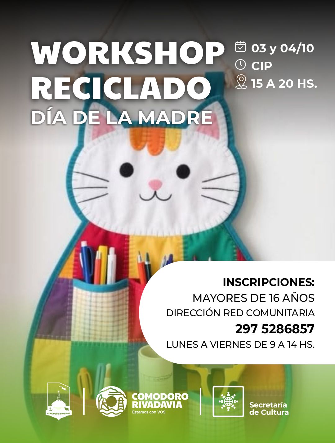 Workshop de reciclado en el marco del Mes del Día de la Madre.