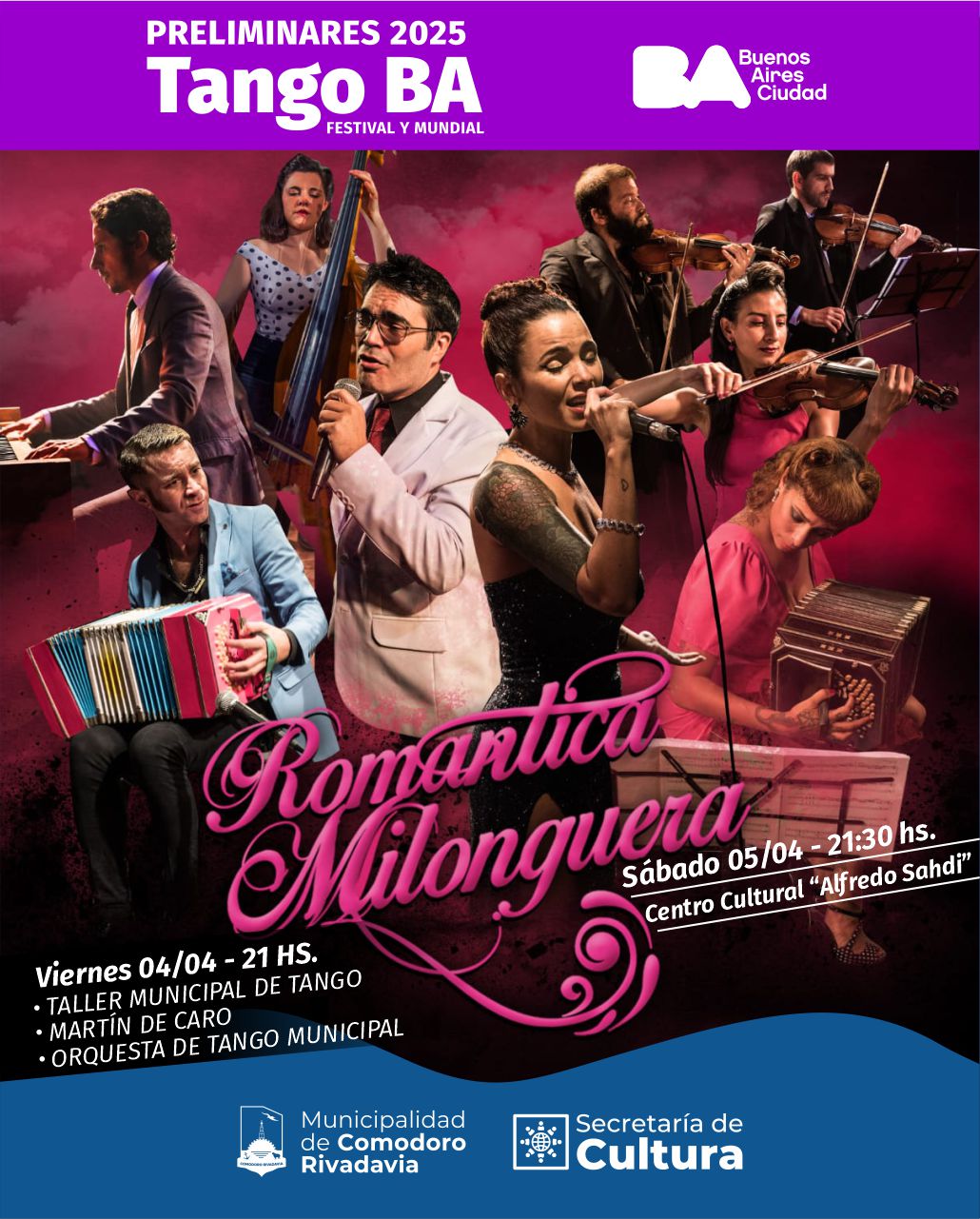 ¡La noche milonguera llega a Comodoro!