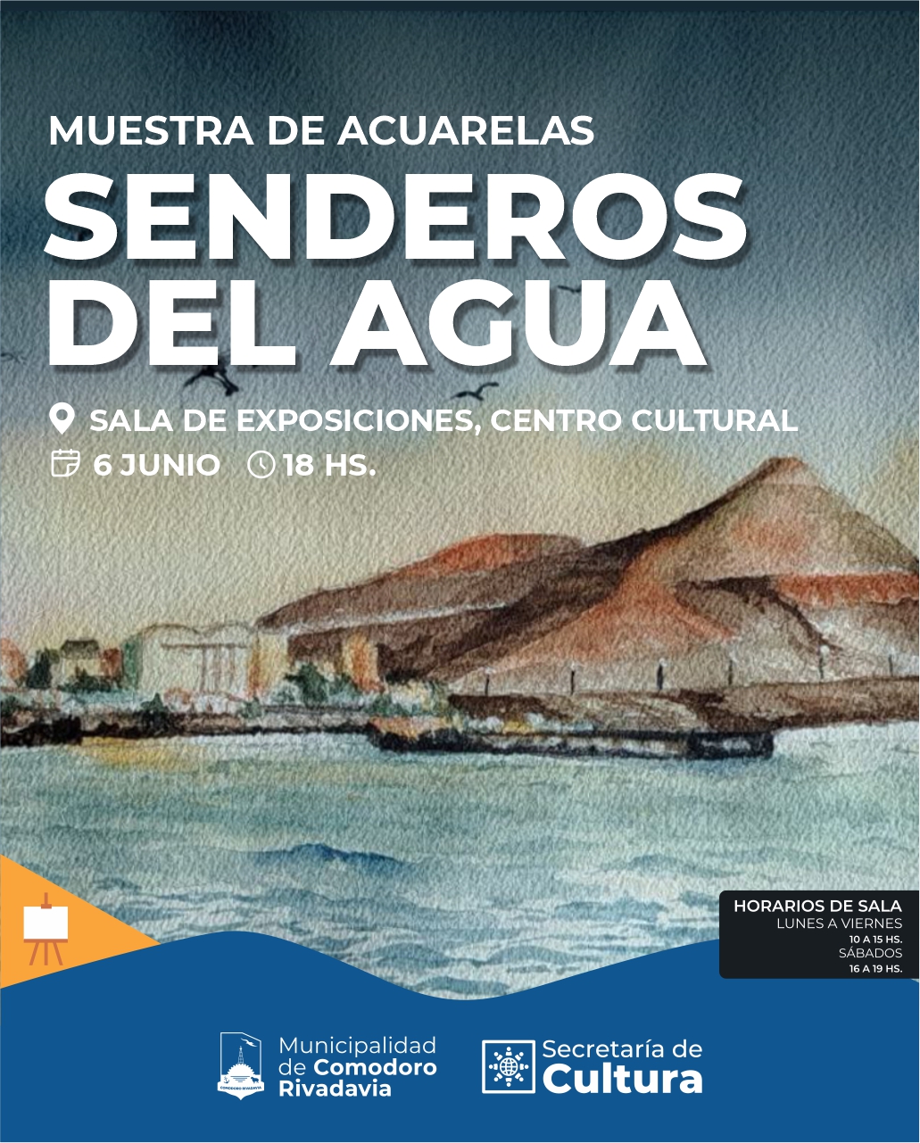 Muestra de acuarelas “Senderos del Agua”