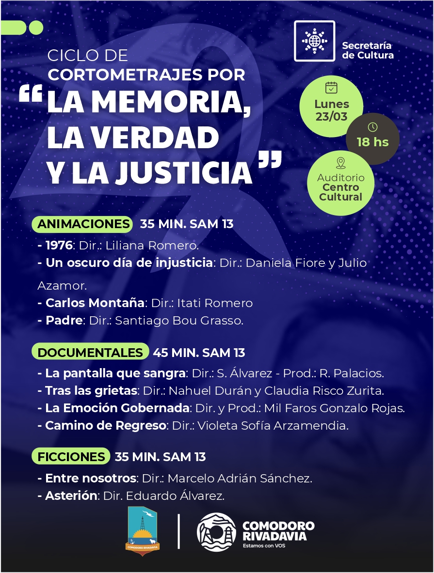Ciclo de Cortos por la Memoria, la Verdad y la Justicia