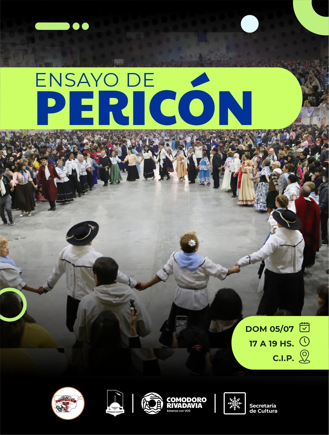 Ensayo de pericón en el CIP
