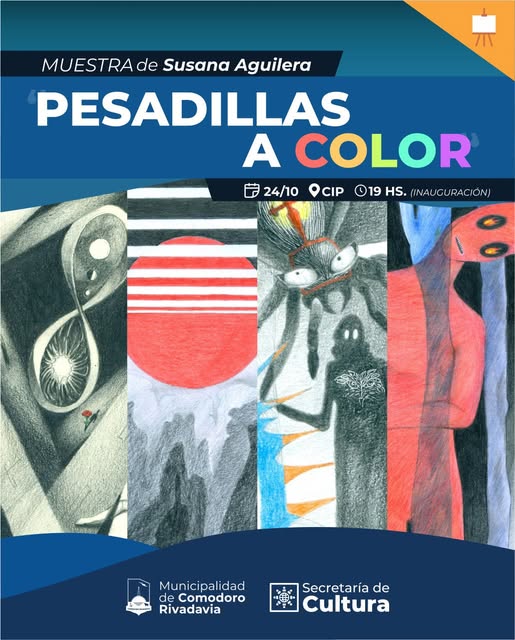 Muestra de dibujo "Pesadillas a color", de Susana Aguilera. 