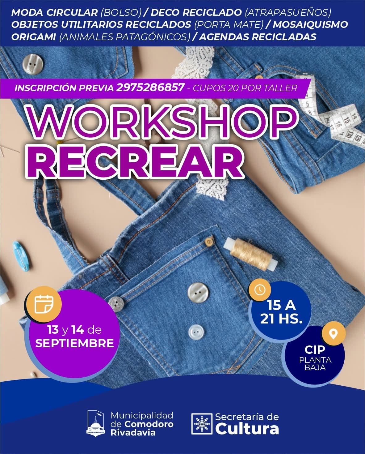 Workshop Recrear: Aprender y crear con conciencia ambiental