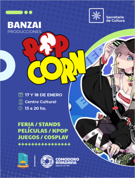 ¡Llega la Feria Banzai Popcorn al Centro Cultural!