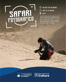 SAFARI FOTOGRAFICO VOL II “Viento en cámara”: miradas experimentales de Comodoro 