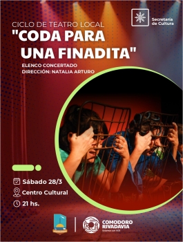 TEATRO LOCAL-  ¡No te pierdas “CODA PARA UNA FINADITA”! 