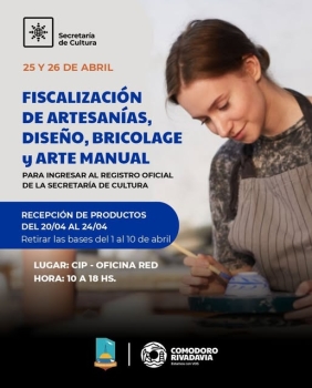 Fiscalización de artesanías, diseño, bricolage y arte manual