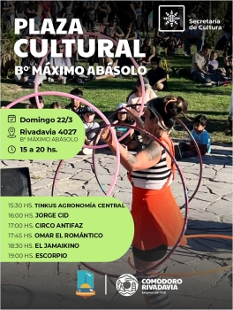 ¡Este finde estamos en barrio Máximo Abasolo!