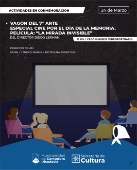 VAGÓN DEL 7MO ARTE – Especial Cine por la Memoria